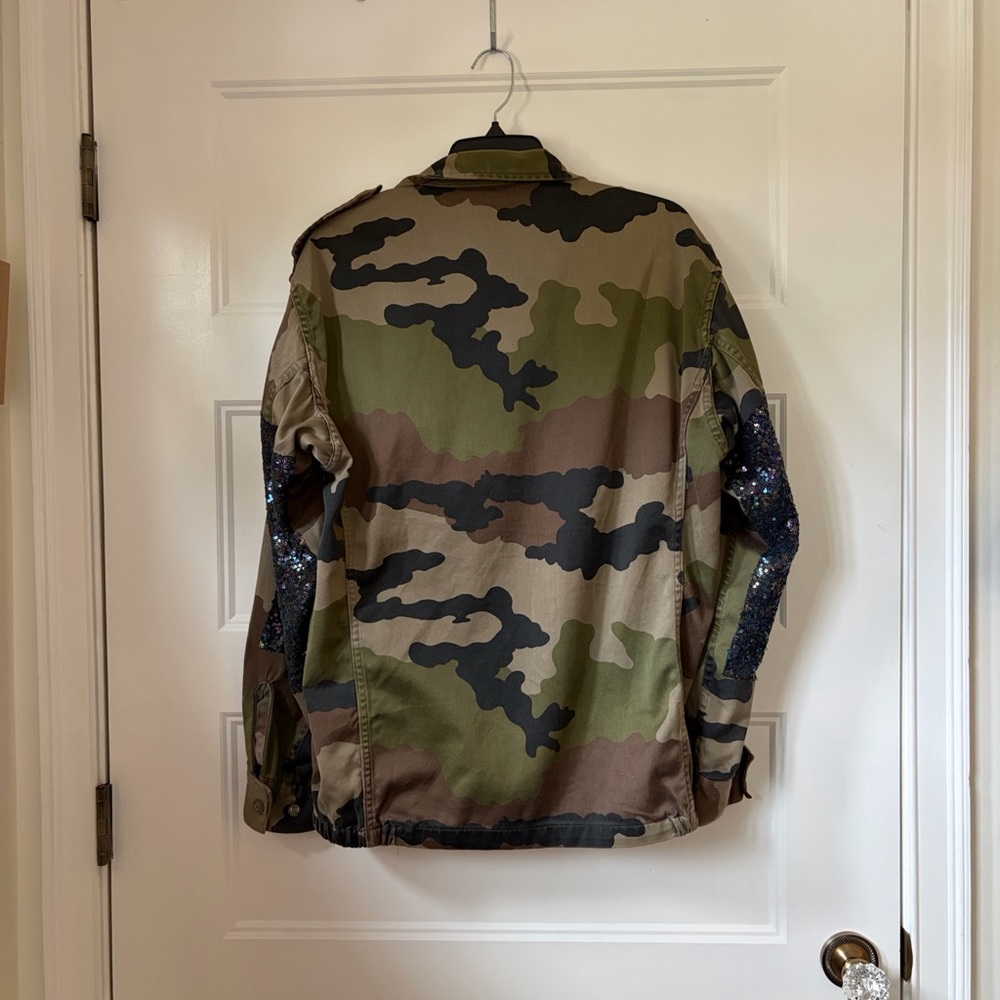 Topshop RARE camo sequin jacket - Picture 7 of 9